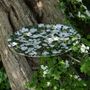 Trays - Round designer serving tray - Spring flowers 38 cm - MONBOPLATO