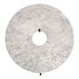 Decorative objects - CIRCLE statue on foot in white marble and metal - BLANC D'IVOIRE