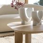 Vases - Vase CELESTE en métal blanc - Petit modèle - H. 21 cm - BLANC D'IVOIRE