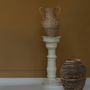 Vases - Vase amphore décorative OASIS en osier - Grand modèle - H. 40 cm - BLANC D'IVOIRE