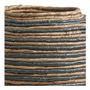 Objets de décoration - Jarre décorative GOA en abaca - Naturel et bleu - BLANC D'IVOIRE