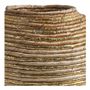 Decorative objects - GOA decorative jar in abaca - Natural and gold - BLANC D'IVOIRE