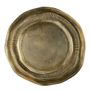 Platter and bowls - Set of 3 COMETE trays in aged brass finish metal - BLANC D'IVOIRE
