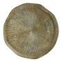 Platter and bowls - Set of 3 COMETE trays in aged brass finish metal - BLANC D'IVOIRE