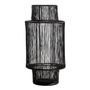 Candlesticks and candle holders - ARIANE lantern in black metal - Large model - H. 45 cm - BLANC D'IVOIRE