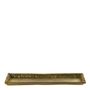 Platter and bowls - Set of 2 TORSADE trays in aged brass finish metal - BLANC D'IVOIRE