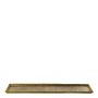 Platter and bowls - Set of 2 TORSADE trays in aged brass finish metal - BLANC D'IVOIRE