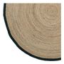 Rugs - Round CIRCLE rug in black hemmed jute - ? 200cm - BLANC D'IVOIRE
