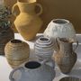 Objets de décoration - Jarre décorative GOA en abaca - Naturel et blanc - BLANC D'IVOIRE