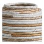 Objets de décoration - Jarre décorative GOA en abaca - Naturel et blanc - BLANC D'IVOIRE