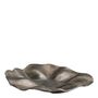 Platter and bowls - Set of 2 HALO trays in aged nickel finish metal - BLANC D'IVOIRE