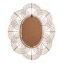 Miroirs - Miroir SOLEDAD ovale en rotin - ø 80 x 61 cm - BLANC D'IVOIRE