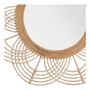 Miroirs - Miroir SOLEDAD rond en rotin - ø 61 cm - BLANC D'IVOIRE