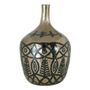 Vases - Vase bonbonne HÉRA en verre givré - Doré - ø 34 x 51 cm - BLANC D'IVOIRE