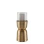 Candlesticks and candle holders - COMETE tealight holder in gold metal - H. 27 cm - BLANC D'IVOIRE