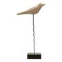 Objets de décoration - Set de deux statues OISEAUX en manguier et métal - BLANC D'IVOIRE