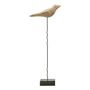 Objets de décoration - Set de deux statues OISEAUX en manguier et métal - BLANC D'IVOIRE