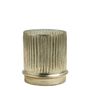 Candlesticks and candle holders - Gold Striated Vase Tealight Holder - BLANC D'IVOIRE