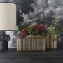 Vases - ARES vase in aged brass finish metal - Small model - H. 14.5 cm - BLANC D'IVOIRE