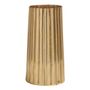 Vases - Vase Strié doré - BLANC D'IVOIRE