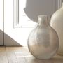 Vases - JEANNE carboy vase in pink frosted glass - Small model - H. 37 cm - BLANC D'IVOIRE