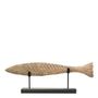 Decorative objects - FISH statue in mango wood and metal - Large model - BLANC D'IVOIRE