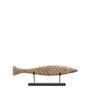 Objets de décoration - Statue POISSON en manguier et métal - Petit modèle - BLANC D'IVOIRE