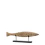 Objets de décoration - Statue POISSON en manguier et métal - Petit modèle - BLANC D'IVOIRE