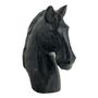 Decorative objects - HORSE statue in mango wood - Black - BLANC D'IVOIRE
