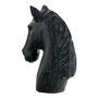 Decorative objects - HORSE statue in mango wood - Black - BLANC D'IVOIRE