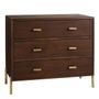 Chests of drawers - VICTOR chest of drawers in waxed mango wood with walnut finish - BLANC D'IVOIRE