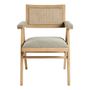 Chaises - Fauteuil COLBY haut beige - BLANC D'IVOIRE
