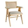 Chaises - Fauteuil COLBY haut beige - BLANC D'IVOIRE