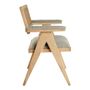Chaises - Fauteuil COLBY haut beige - BLANC D'IVOIRE