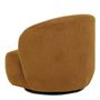 Armchairs - LISETTE swivel armchair in terrycloth - Curry - BLANC D'IVOIRE