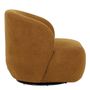 Armchairs - LISETTE swivel armchair in terrycloth - Curry - BLANC D'IVOIRE