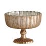 Decorative objects - COTELEE cup in antique silver mercury glass - ? 14cm - BLANC D'IVOIRE