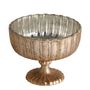 Decorative objects - COTELEE cup in antique silver mercury glass - ? 14cm - BLANC D'IVOIRE