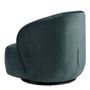 Armchairs - LISETTE armchair in velvet - Blue - BLANC D'IVOIRE