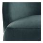Armchairs - LISETTE armchair in velvet - Blue - BLANC D'IVOIRE