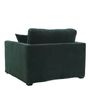 Fauteuils - Fauteuil ANGIE en velours - Vert forêt - BLANC D'IVOIRE