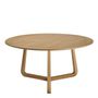 Other tables - MAXINE round light oak table - ø 150 cm - BLANC D'IVOIRE