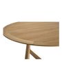 Other tables - MAXINE round light oak table - ø 150 cm - BLANC D'IVOIRE