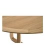 Other tables - MAXINE round light oak table - ø 150 cm - BLANC D'IVOIRE