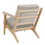 Armchairs - JULES armchair in velvet - Pearl gray - BLANC D'IVOIRE