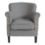 Armchairs - CLAUDE houndstooth armchair - BLANC D'IVOIRE
