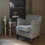 Armchairs - CLAUDE houndstooth armchair - BLANC D'IVOIRE