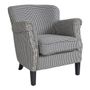 Armchairs - CLAUDE houndstooth armchair - BLANC D'IVOIRE