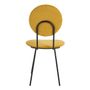 Chairs - COLETTE chair in velvet and metal - Safran - BLANC D'IVOIRE