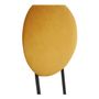 Chairs - COLETTE chair in velvet and metal - Safran - BLANC D'IVOIRE